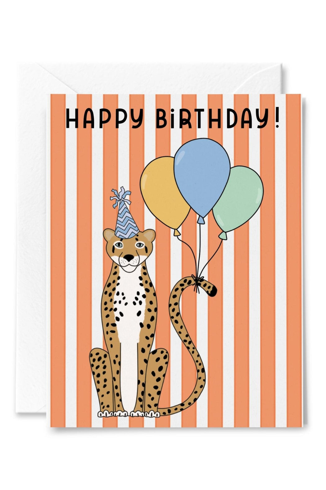 Happy Birthday Cheetah Greeting Card