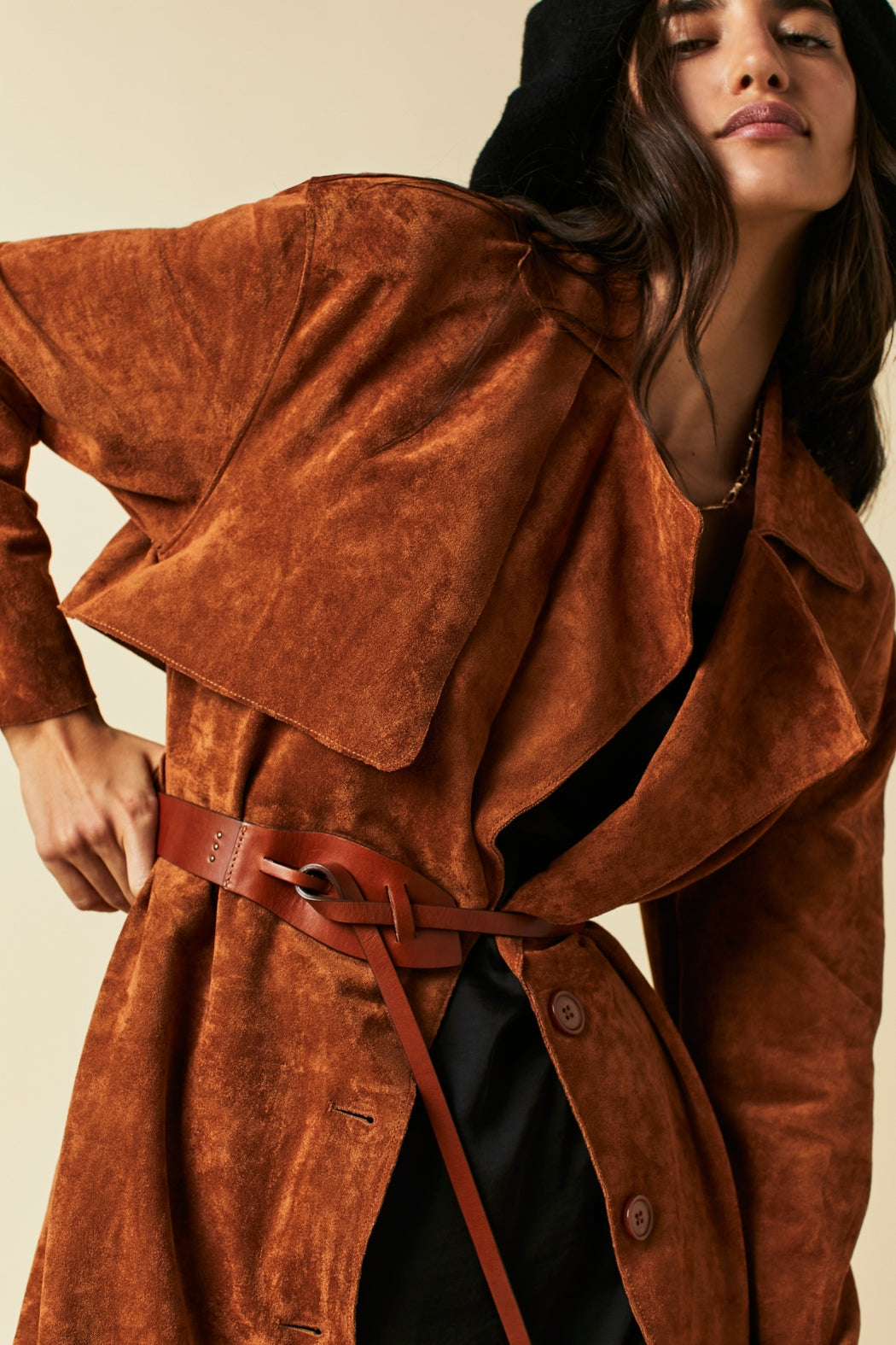 Free People x streets ahead $380 NWT Cognac Queen of Hearts Belt large Queen Of Hearts Belt | Free People main image 2