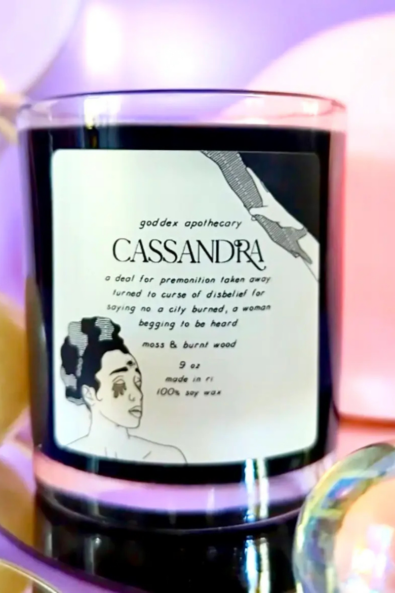 Cassandra Soy Candle | Moss & Burnt Wood