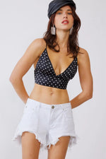 Polka Dot Satin Tank