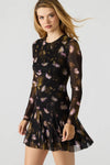 Steve Madden Bliss Dress - Black Ditsy Floral