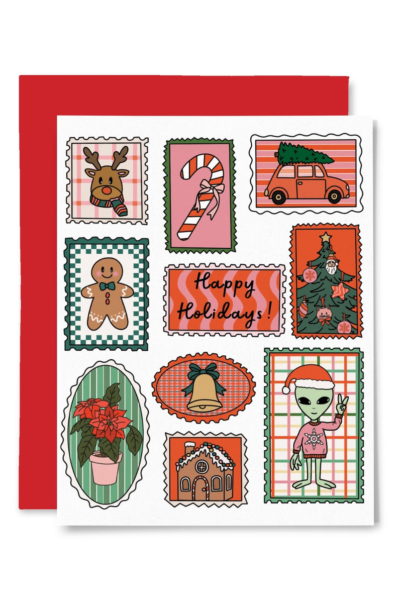 Illustrating Amy Greeting Cards - Holiday Stamps