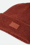Brixton Woodburn Tall Brushed Beanie - Terracotta
