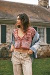 Free people Geo Floral Cardi