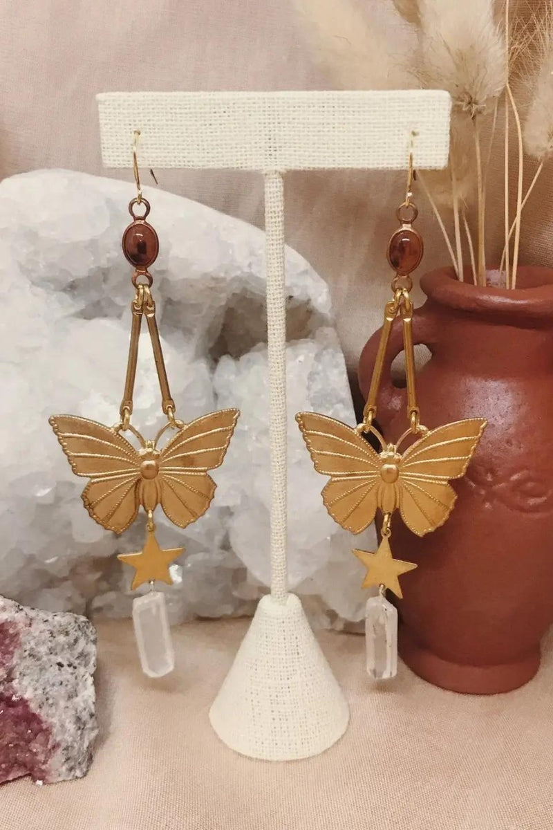 Flatwoods Fawn Butterfly Maiden Earrings