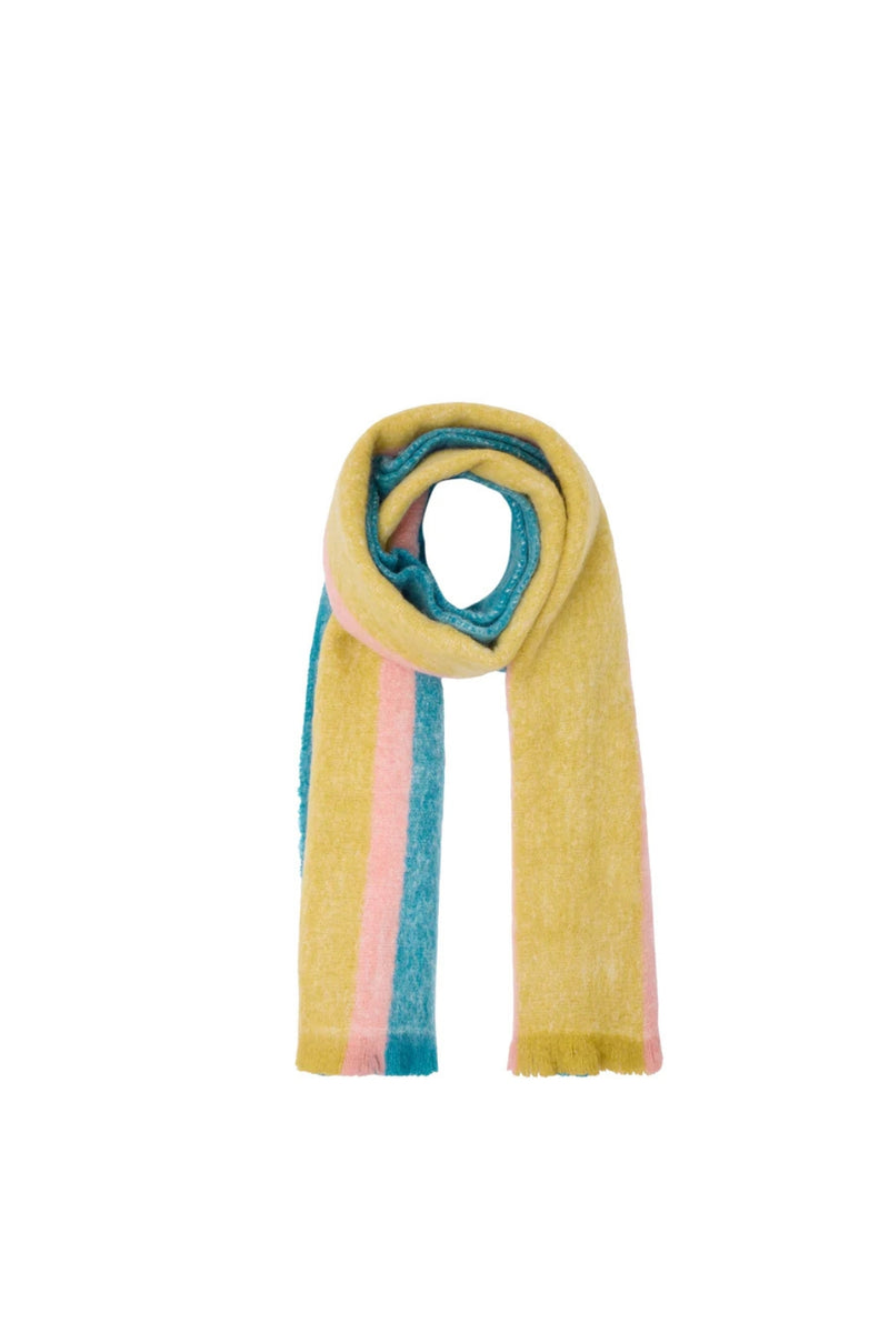 Winnie Scarf Blue Petrole Striped