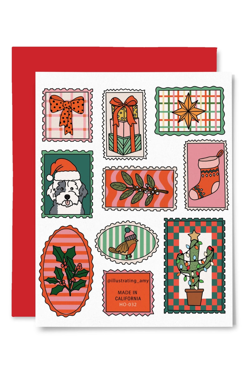Illustrating Amy Greeting Cards - Holiday Stamps