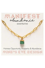 Mind's Eye Design Manifesting Bracelet - One Size - Aventurine