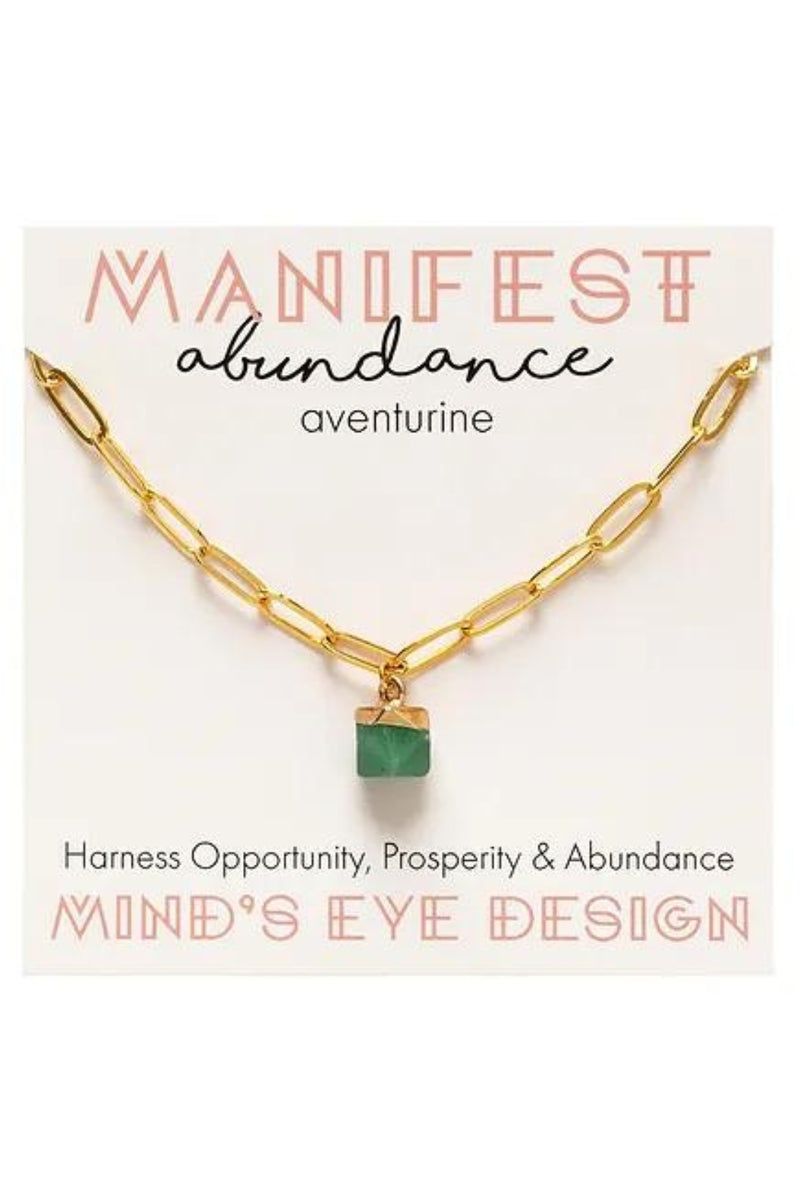 Mind's Eye Design Manifesting Bracelet - One Size - Aventurine