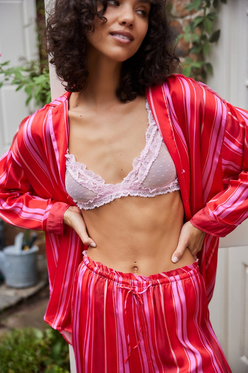 Free People Dreamy Days Pajama Set Berry Combo