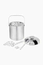 Stainless Steel Ice Bucket w/ Tongs