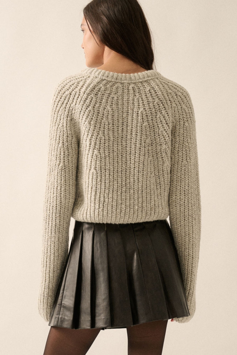 Zayn Cardigan - Heather Cloud