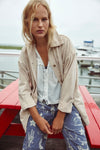 Free People Avery Denim Jacket Softest Sand