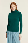 Pepaloves Turtleneck Knit Top - Verde