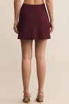 Z Supply Chablis Mini Skirt - Merlot