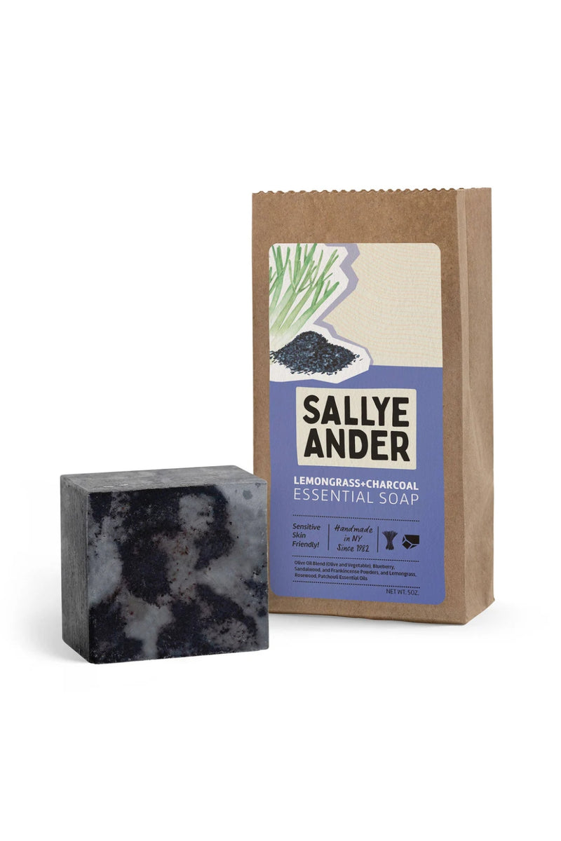 Sallye Ander Essential Bar Soap - Lemon Grass + Charcoal