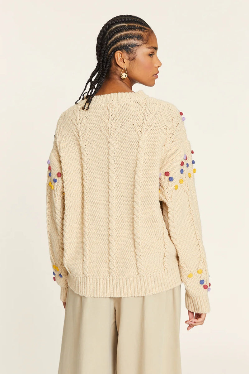 Pepaloves Pom Pom Sweater - Crema
