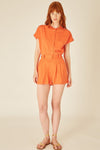 Pepaloves Linen Shorts - Orange