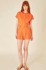 Pepaloves Linen Shorts - Orange