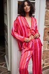 Free People Dreamy Days Pajama Set Berry Combo