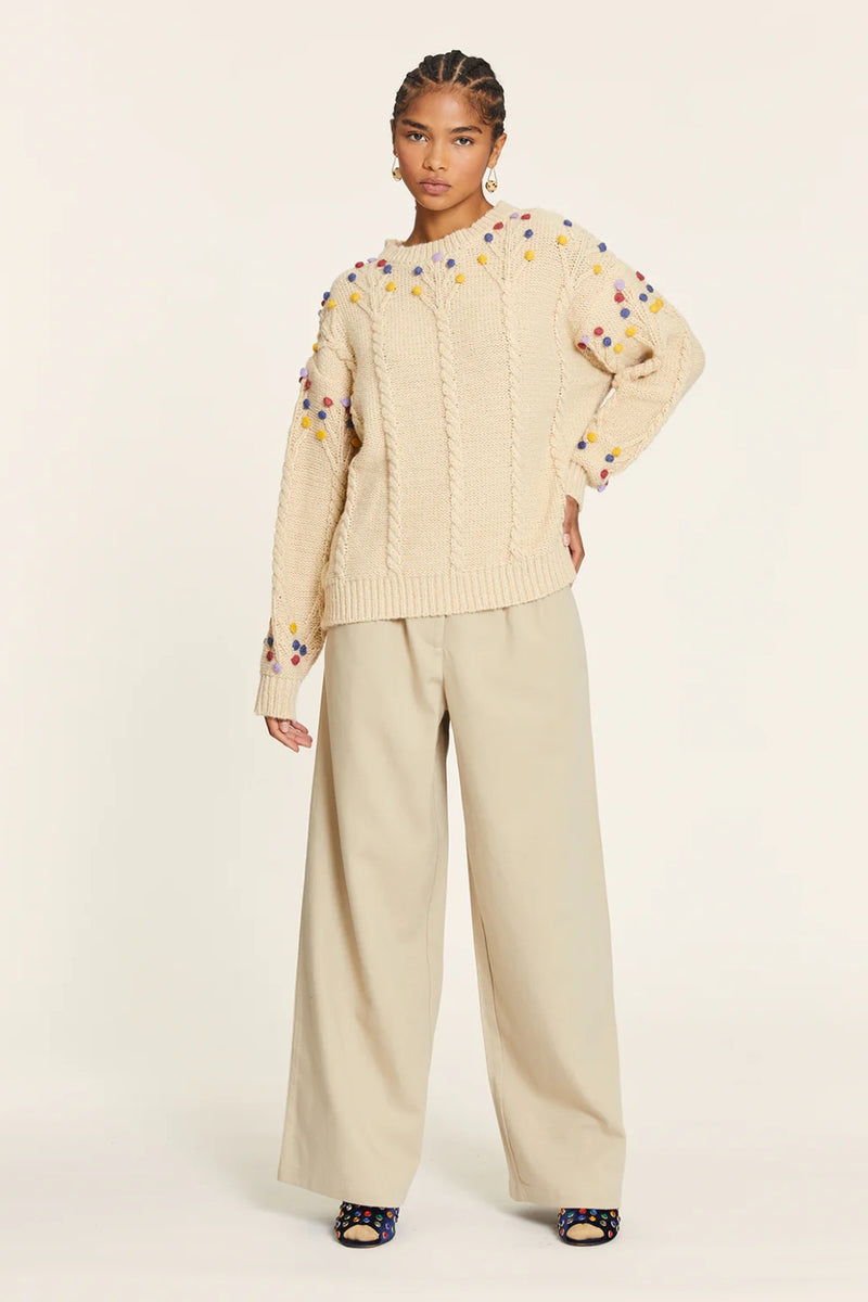 Pepaloves Pom Pom Sweater - Crema