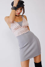 Polka Dot Satin Tank