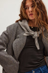 Free People Essential Triangle Scarf - Grey