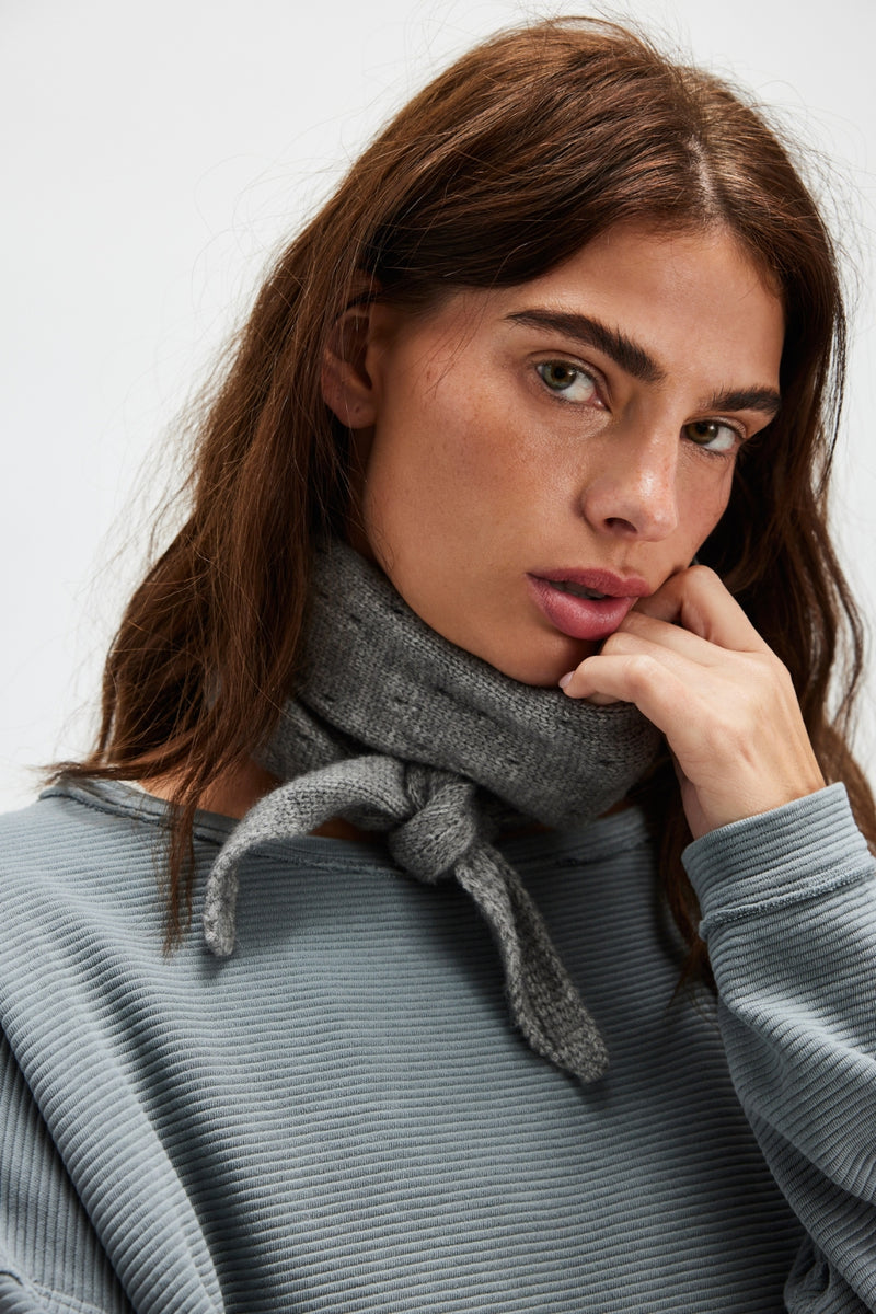 Free People Essential Triangle Scarf - Grey