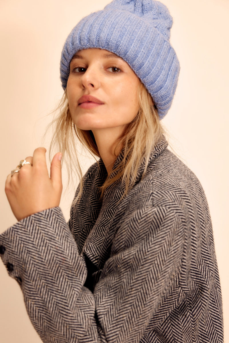 Free People Coast Line Beanie - Blue