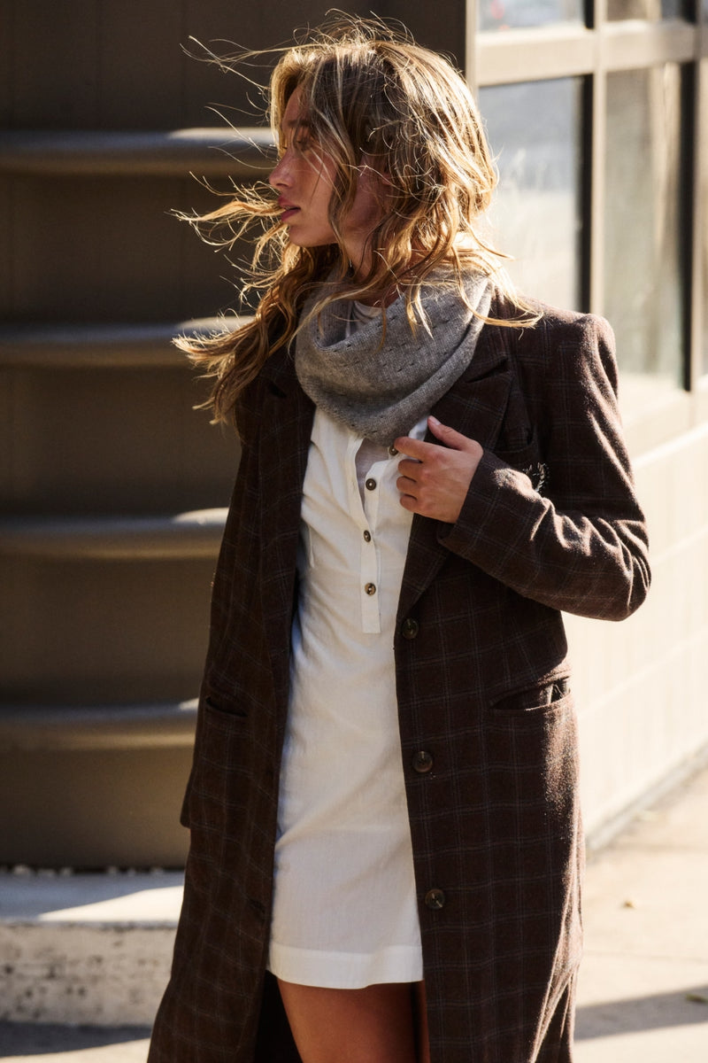 Free People Essential Triangle Scarf - Grey