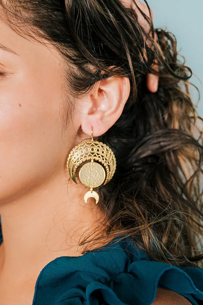 Moon Phase Earrings