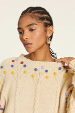 Pepaloves Pom Pom Sweater - Crema