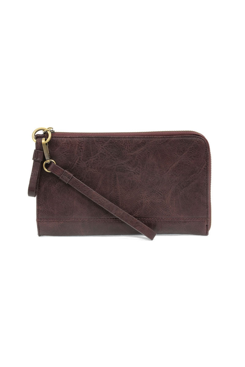 Karina Convertible Wristlet | Crossbody - Aubergine