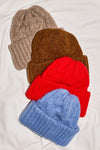 Free People Coast Line Beanie - Bright Red