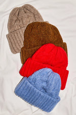 Free People Coast Line Beanie - Bright Red