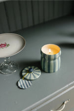 Paddywax Cabana Blue & Navy Candle - Warm Cider