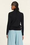 Pepaloves Turtleneck Knit Top - Black