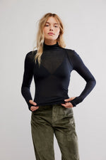 Free People Close To Home Layering Top - Black