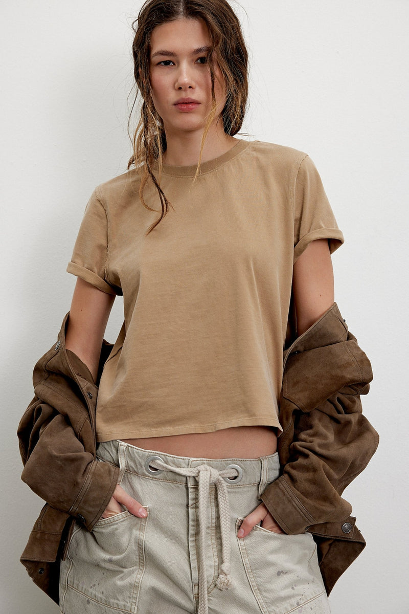 Free People Everyday Tee - Oat Latte