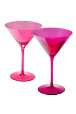 Hot Pink Martini Glass