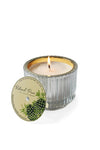 The Soap & Paper Factory Roland Pine Silver & Gold Ribbed Glass Candle