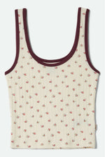 Brixton Off Duty A-Tank - Floral Pointelle
