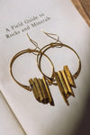 Luna Norte Super Nova Earrings - Gold Metallic Quartz