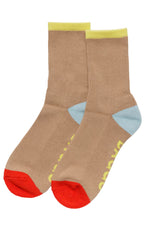 Baggu Ribbed Sock Beige Mix