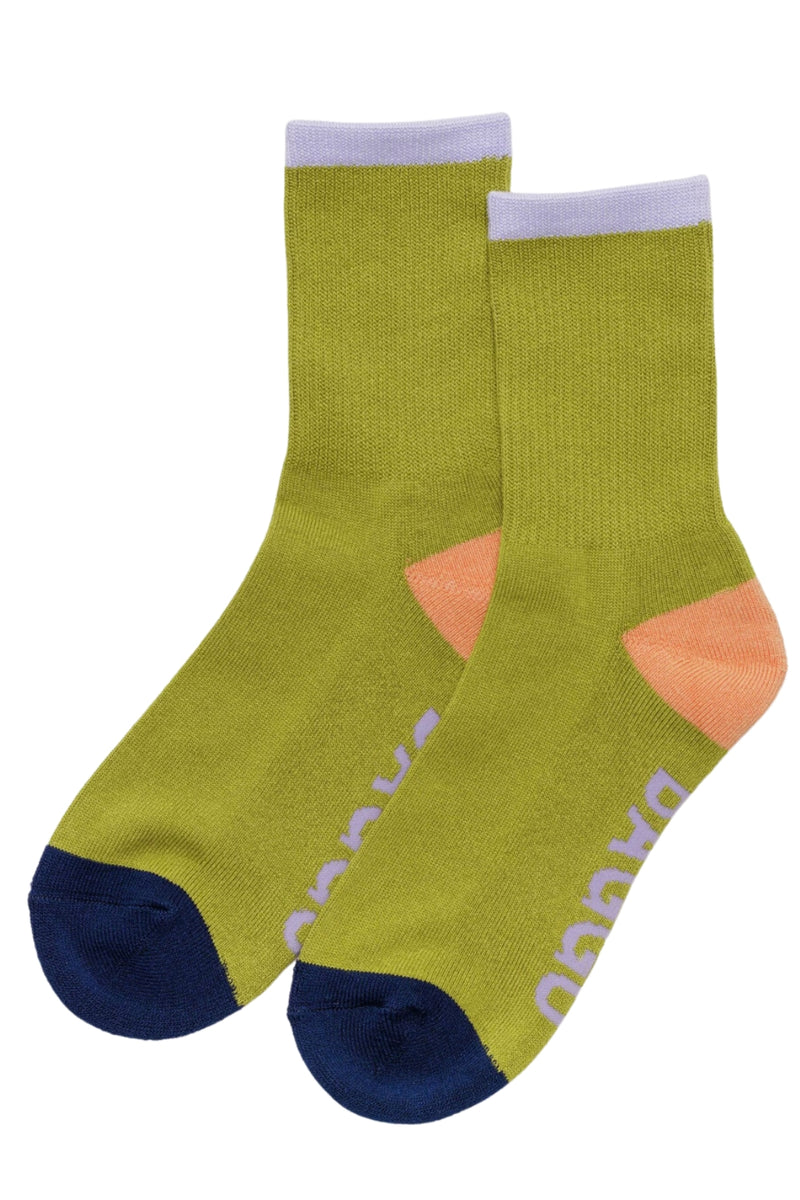 Baggu Ribbed Sock Lemongrass Mix