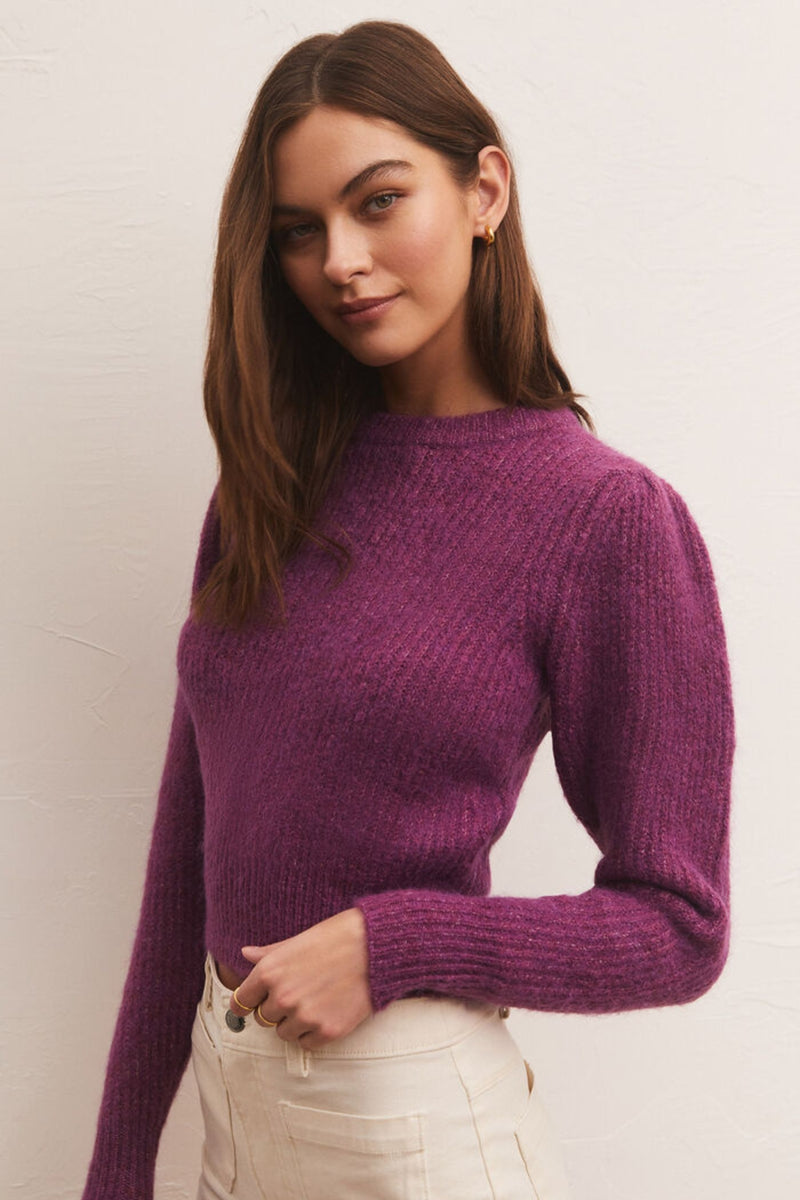 Z Supply Vesta Mohair Sweater - Viola