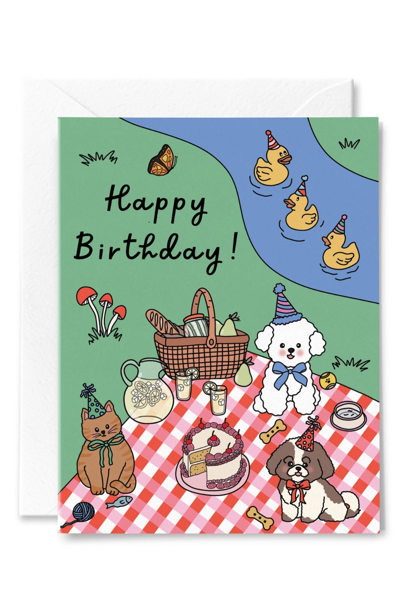 Illustrating Amy Greeting Cards - Birthday Picnic