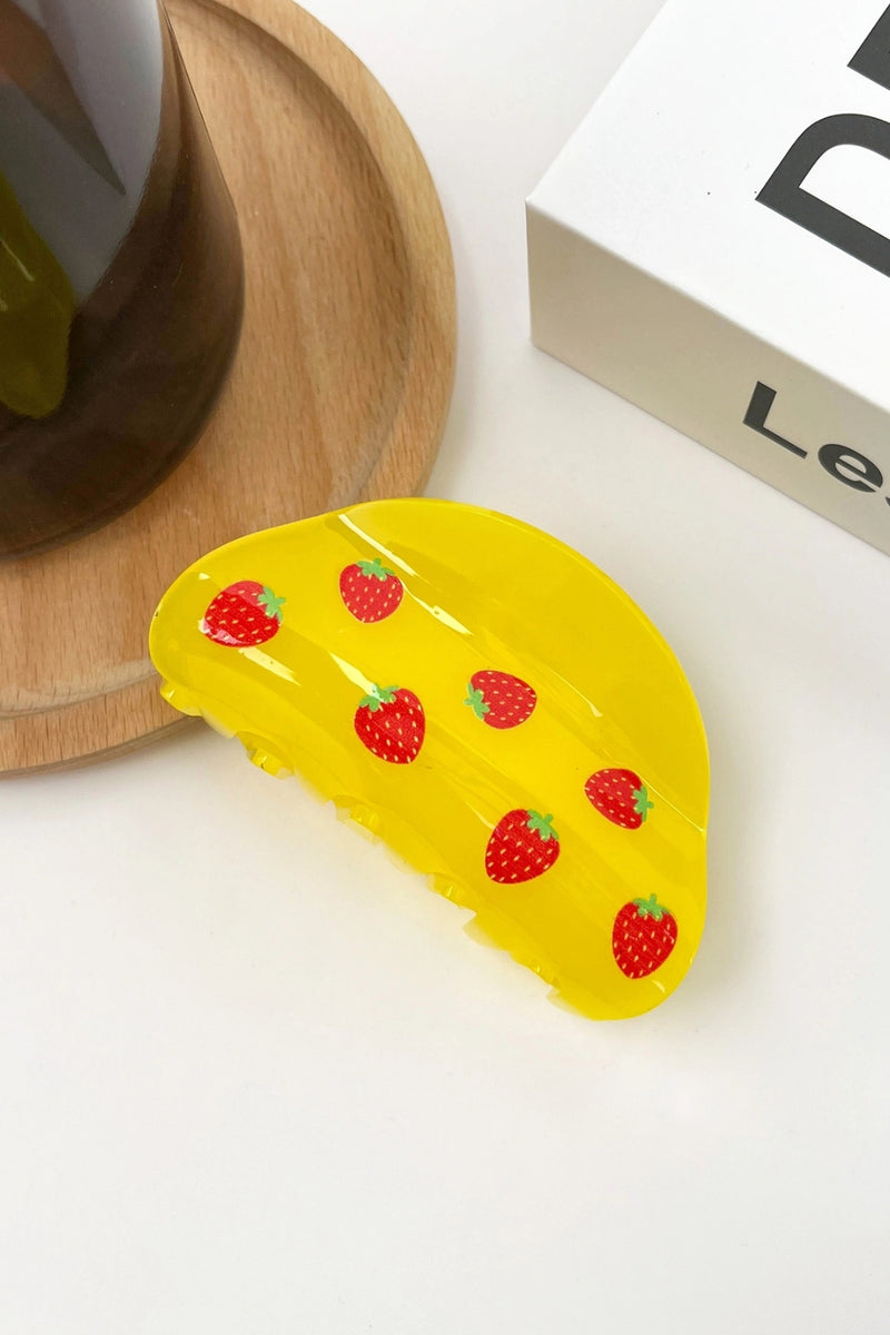 Retro Fruit Hair Clip - Yellow