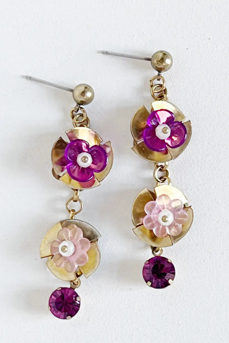 Bou Cou Brilliant Vintage Dangle Earrings