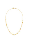 Francis Necklace - Gold Plated Brass/Freshwater Pearls